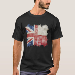 T-shirt Demi-Britannique et Polonais Royaume-Uni Pologne R
