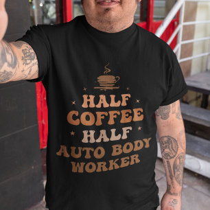 T-shirt Demi-café semi-ouvrier de carrosserie auto