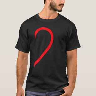 T-shirt Demi-Coeur Droite Main Côté Amour Couple Camisa Pa