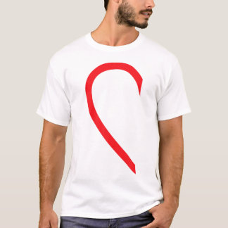 T-shirt Demi-Coeur gauche côté main Couple d'amour Camisa 