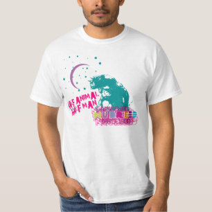 T-shirt Demi d'animal de demi d'homme