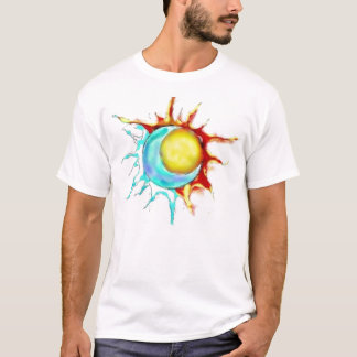 T-shirt demi de demi-lune du soleil