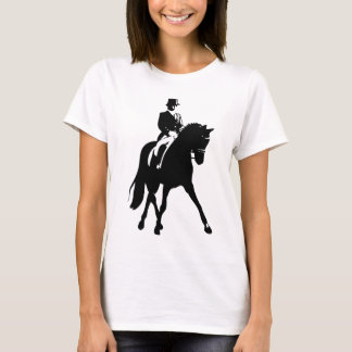 T-shirt Demi de silhouette de passage de dressage