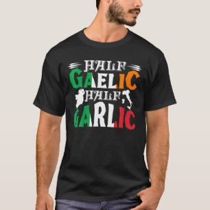 T-shirt Demi-gaélique demi-ail irlandais italien St Patri