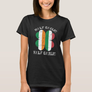 T-shirt Demi-gaélique demi-ail italien irlandais Saint Pat