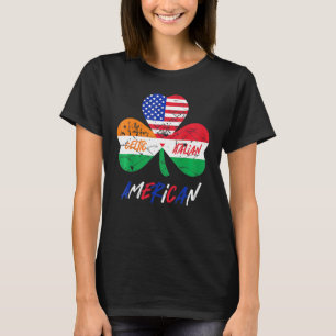 T-shirt Demi-irlandais demi-italien Shamrock américain