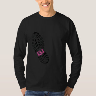 T-shirt Demi-Marathon 22,1 Miles Chaussure Print Couple Ma