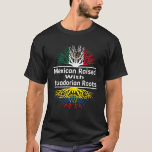 T-shirt Demi-Mexicain moitié Equatorien Mexique Equateur D