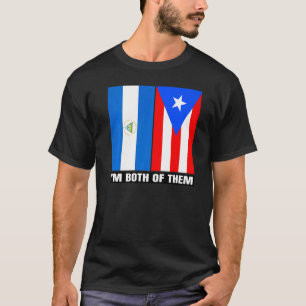 T-shirt Demi-nicaraguayen Demi-ADN porto-ricain Nicaragua