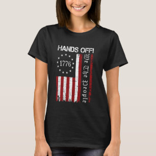 T-shirt Demi-Protestation Nous Le Peuple Drapeau Protestat