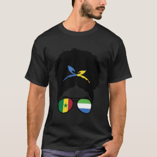 T-shirt Demi-sénégalais moitié Sierra Léone Afro
