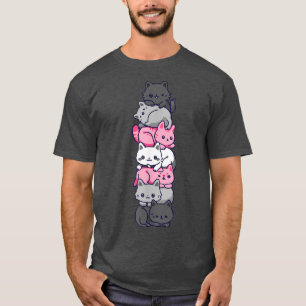 T-shirt Demigirl Pride Chat LGBT Demi Girl Drapeau Cute Ka