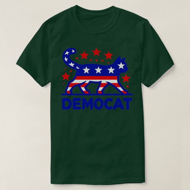 T-shirt DEMOCAT Dames De Chat Pour Kamala 2024 (Design devant)
