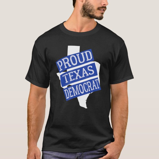 T-shirt Démocrate du Texas fier (Devant)