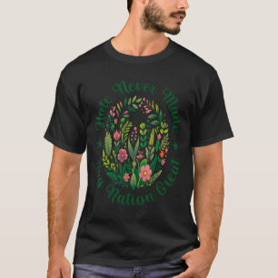 T-shirt Démocrate Fleur Artistic Président Libéral Anti Tr