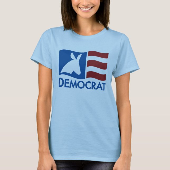 T-shirt Democratic de drapeau (Devant)