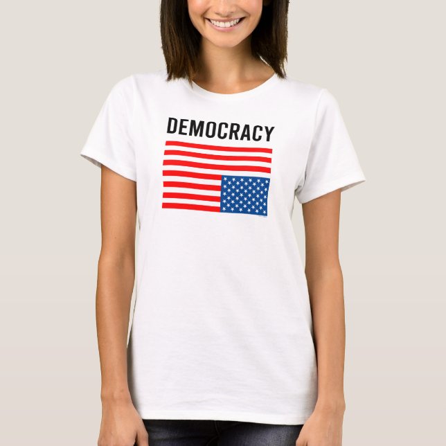 T-shirt Démocratie en détresse (Devant)