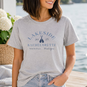T-shirt Demoiselle d'honneur de Bachelorette au lac côtier