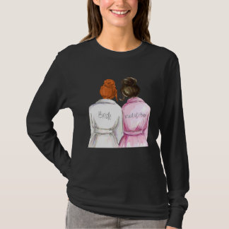 T-shirt Demoiselle d'honneur de mariage de douche de marié
