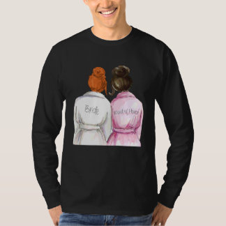 T-shirt Demoiselle d'honneur de mariage de douche de marié