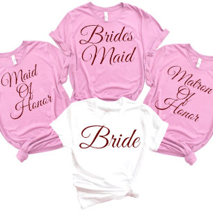 T-shirt Demoiselle d'honneur Groupe de mariage Enterrement
