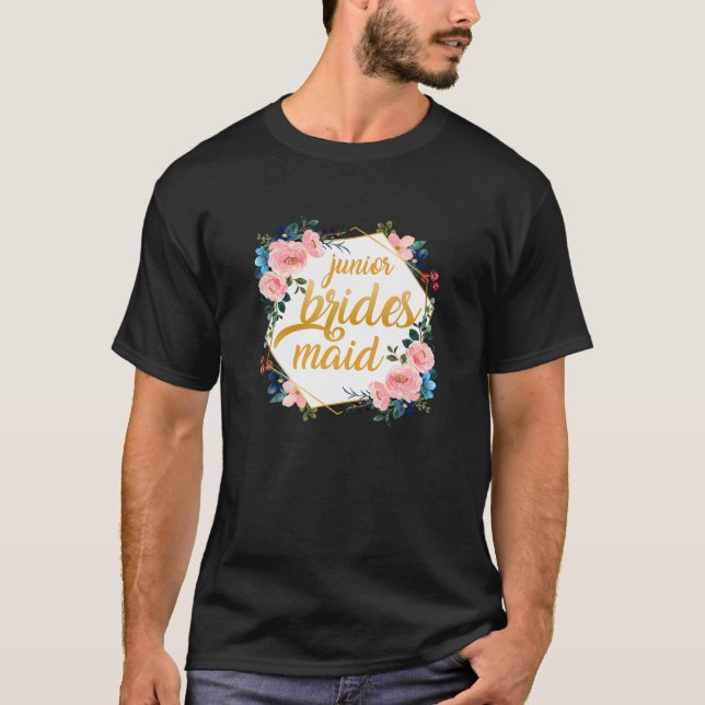 T-shirt Demoiselle d'honneur junior drôle Fête de Bachelor (Devant)