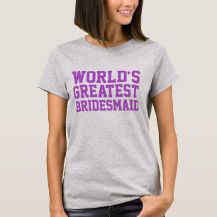 T-shirt Demoiselle d'honneur la plus grande du monde Orchi