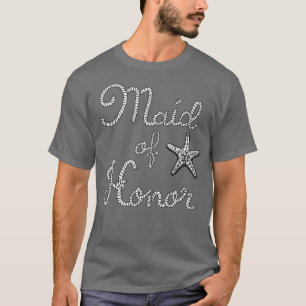 T-shirt Demoiselle d'Honneur Mariage de plage Starfish