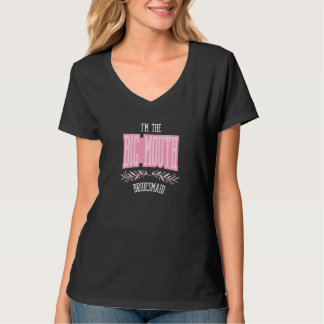 T-shirt Demoiselles d'honneur féminines Grande bouche asso