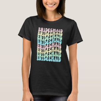 T-shirt Demoiselles d'honneur I Do Crew Rétro Enterrement