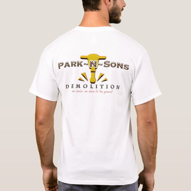 T-shirt Démolition de l'Humour Park N Sons (Dos)