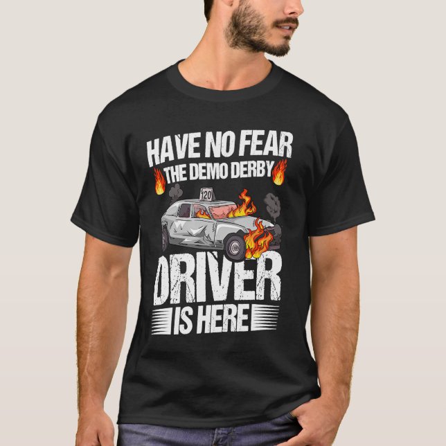 T-shirt Démolition des voitures Derby pour démolition de l (Devant)