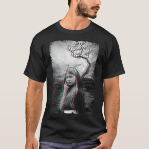T-shirt Demon Girl Déplaisant Satanisme Esthétique Dark 