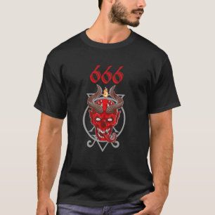 T-shirt Demon Grunge Hell Devil Crâne Occultisme Hail Sata