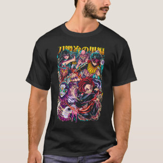 T-shirt Demon Slayer Hashira & Demons Battle Art