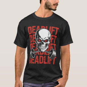 T-shirt Démontage Skull Skeleton Exercice Powerlifting Gym
