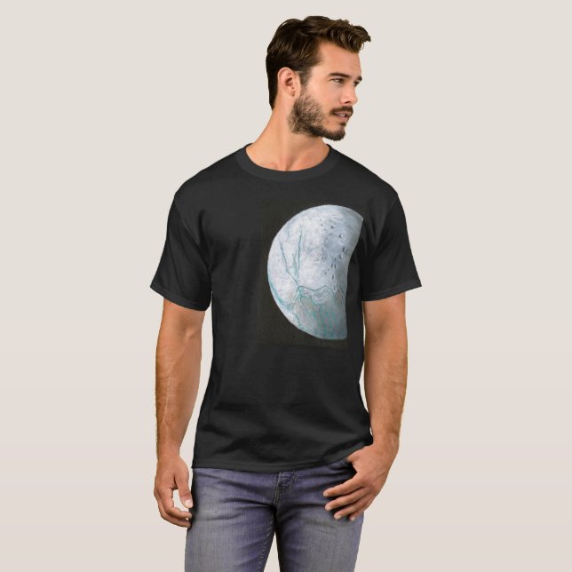 T-shirt d'Enceladus, hommes foncés (Devant entier)