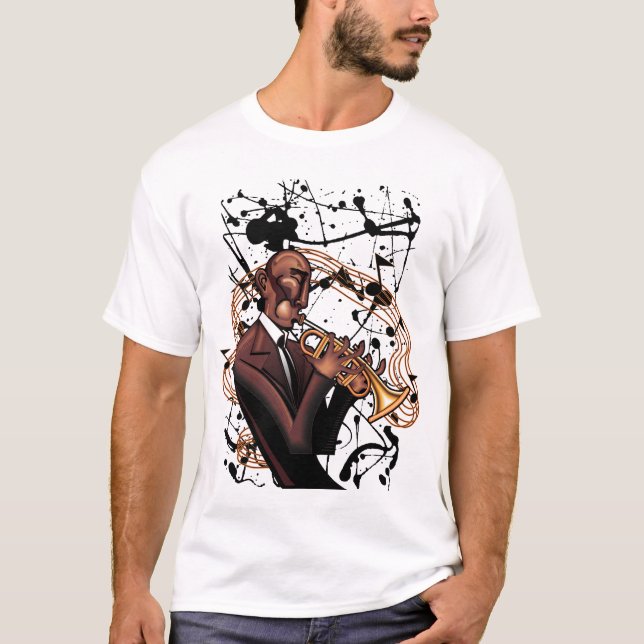 T-shirt d'encre de jazz (Devant)