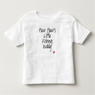 T-shirt d'enfant en bas âge d'ami de la pêche de