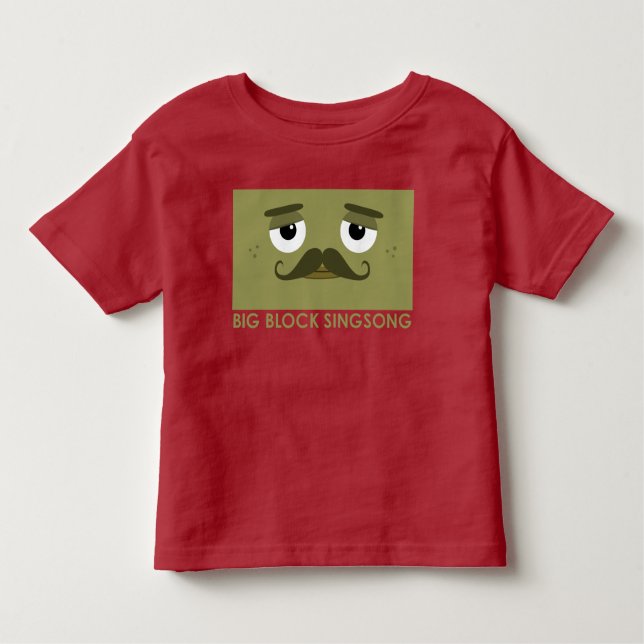 T-shirt d'enfant en bas âge de BBSS Moustachios #2 (Devant)