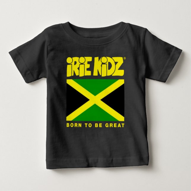 T-shirt d'enfant en bas âge de drapeau d'IRIE (Devant)