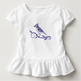 T-shirt d'enfant en bas âge de geai bleu