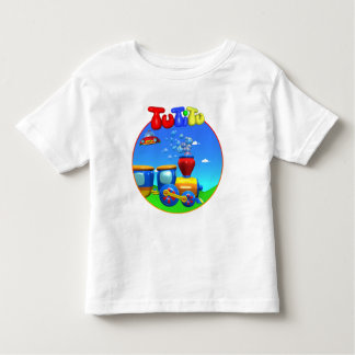 T-shirt d'enfant en bas âge de train de TuTiTu