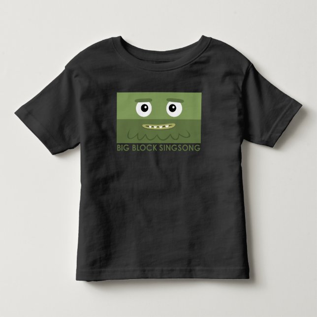 T-shirt d'enfant en bas âge de vert d'interdiction (Devant)