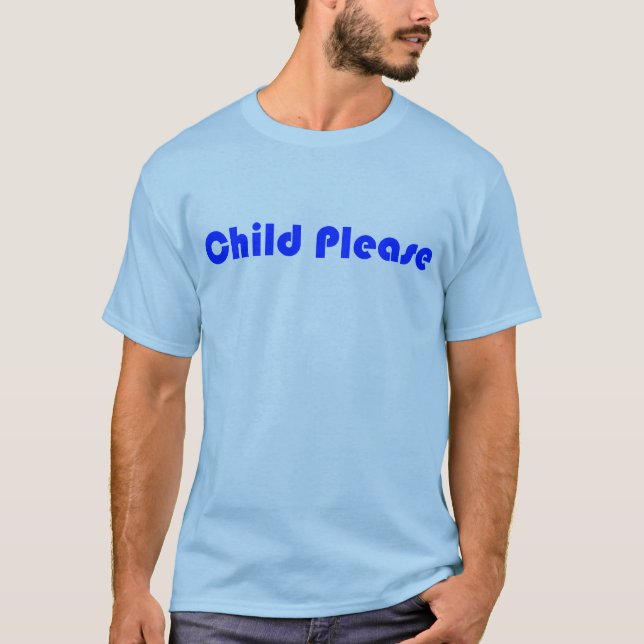 T-shirt D'enfant zazzle bleu svp (Devant)
