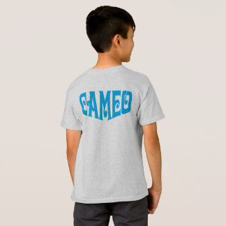T-shirt d'enfants avec le logo bleu de camée