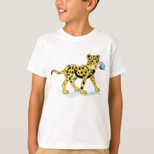 T-shirt d'enfants d'animaux sauvages de guépard