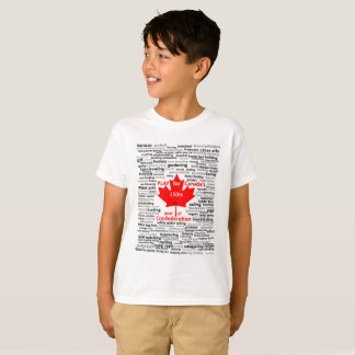 T-shirt d'enfants de jeu du Canada 150