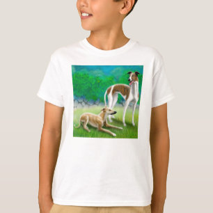 T-shirt d'enfants de lévriers