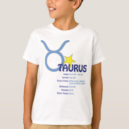 T-shirt d'enfants de traits de Taureau